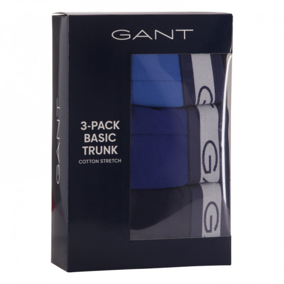 3PACK Boxershorts för herrar Gant blå (902033153-405)