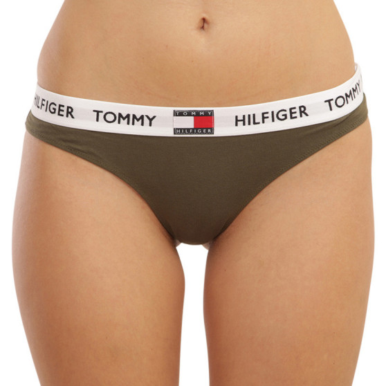 Stringtrosor för dam Tommy Hilfiger grön (UW0UW02198 RBN)