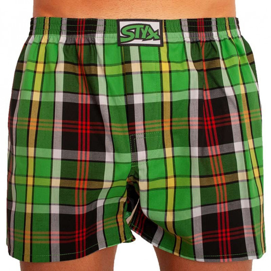 5PACK klassiska gummishorts och bambustrumpor för herrar Styx i presentförpackning (5HB960A82230347)