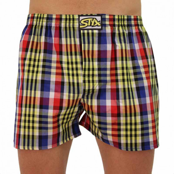 5PACK klassiska gummishorts och bambustrumpor för herrar Styx i presentförpackning (5HB960A82230347)