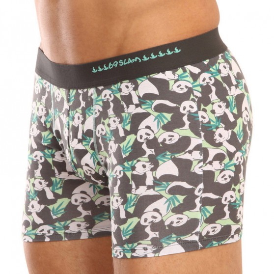 Boxershorts för män 69SLAM fit bamboo panda boo (MPBPBO-BB)