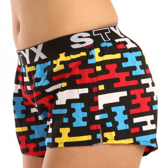 Damshorts Styx konst sport gummi platt (T1154)