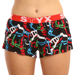 Damshorts Styx konst sport gummi Djungel (T1157)