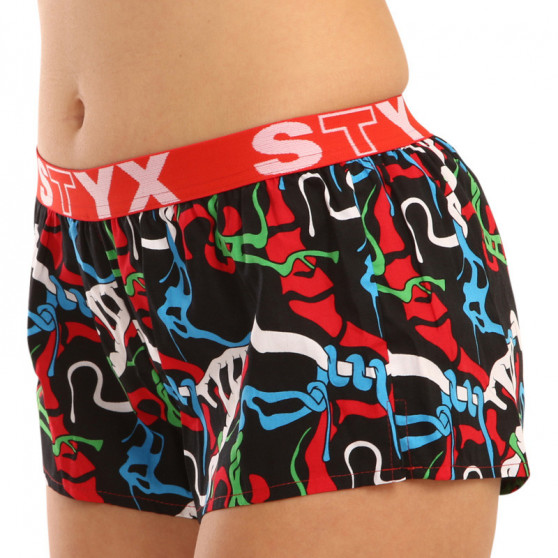 Damshorts Styx konst sport gummi Djungel (T1157)