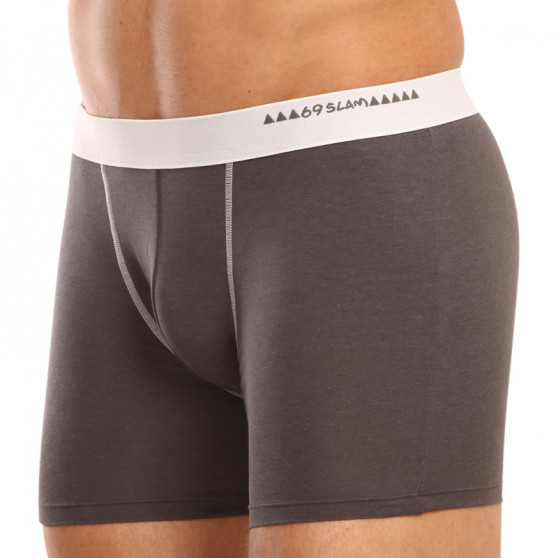 Boxershorts för män 69SLAM fit bamboo plain (MBWPLN-DG)