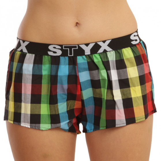 3PACK damshorts Styx sport elastisk flerfärgad (T8132628)