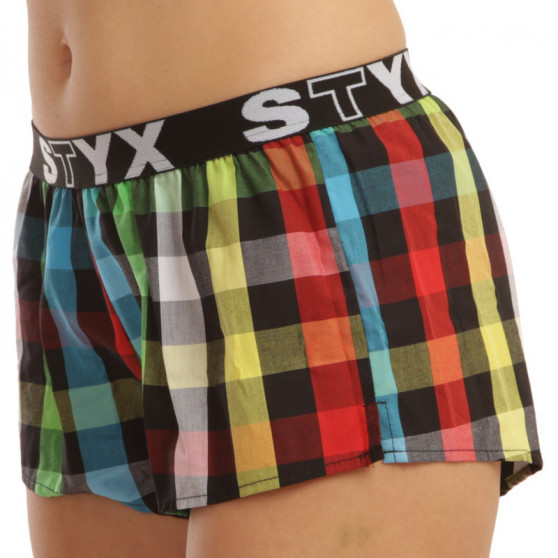 3PACK damshorts Styx sport elastisk flerfärgad (T8132628)