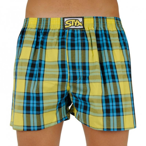 3PACK Boxershorts för herrar Styx klassisk elastisk flerfärgad (A9070810)