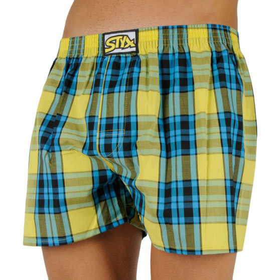 3PACK Boxershorts för herrar Styx klassisk elastisk flerfärgad (A9070810)