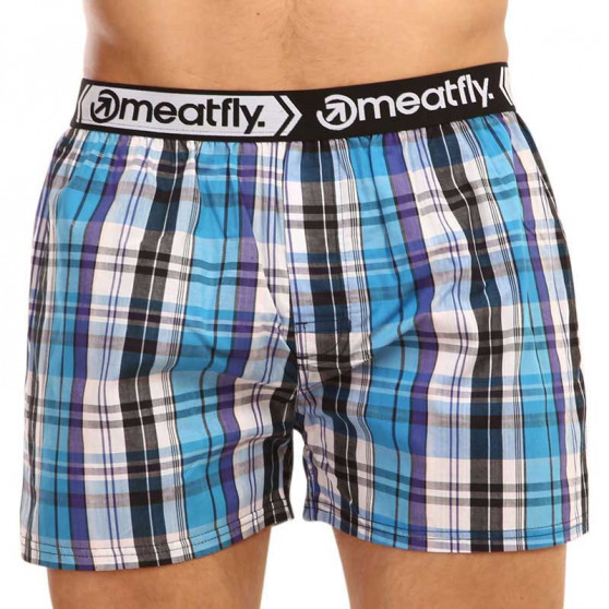 2PACKBoxershorts för herrar Meatfly flerfärgad (Bandit - Sea blue)