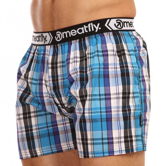 2PACKBoxershorts för herrar Meatfly flerfärgad (Bandit - Sea blue)