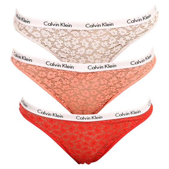 3PACK Brasilianska trosor för kvinnor Calvin Klein multicoloured (QD3925E-W5F)