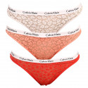 3PACK Brasilianska trosor för kvinnor Calvin Klein multicoloured (QD3925E-W5F)