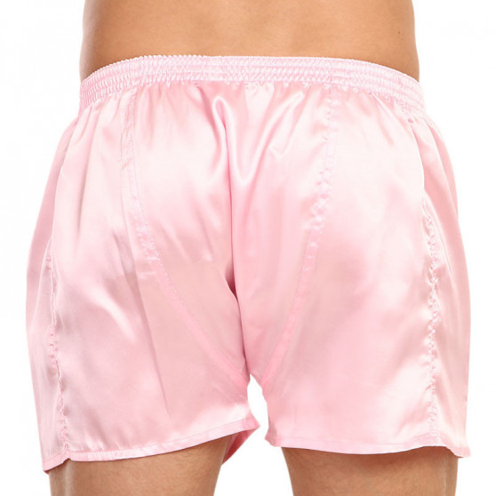 Boxershorts för herrar Styx classic rubber satin pink (C1160)