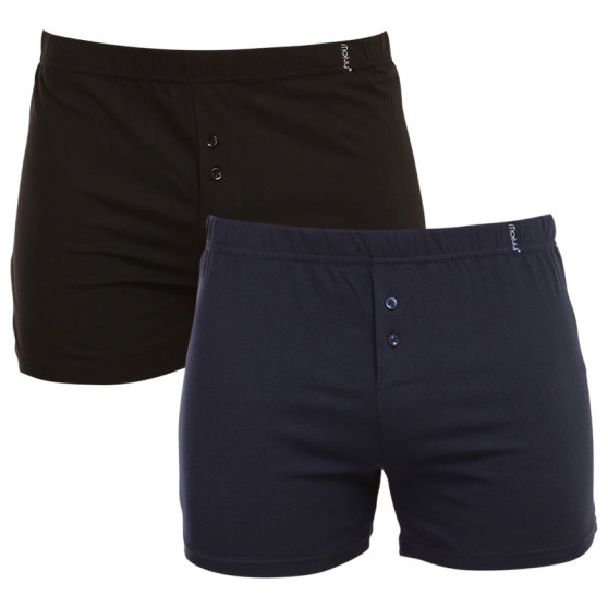 2PACK Shorts för män Molvy flerfärgad (KP-077-BBU)