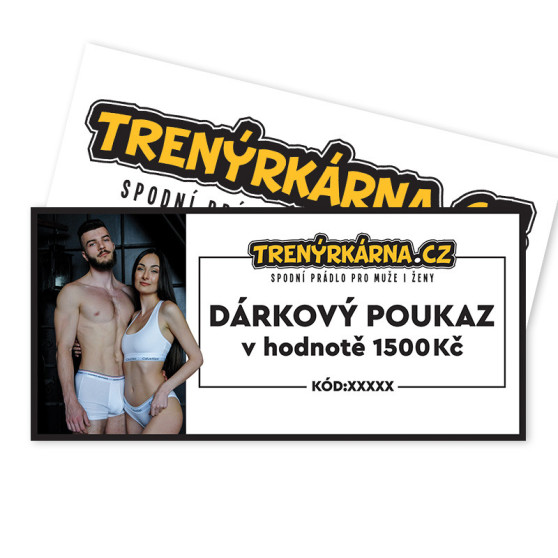 Elektronisk voucher 1500,- (zaslání pouze e-mailem)