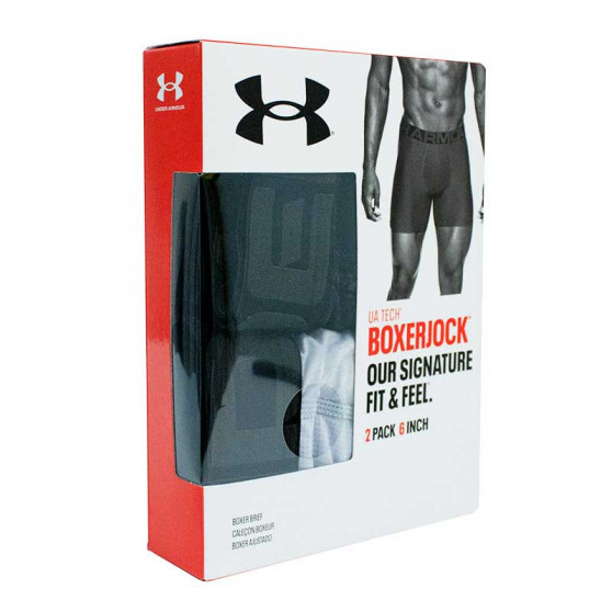 3PACK Boxershorts för herrar Under Armour oversized vit (1363617 100)