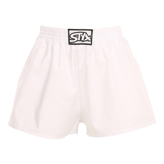 Shorts för barn Styx classic rubber white (J1061)