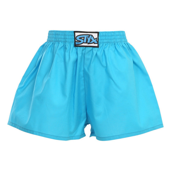 Barnshorts Styx classic rubber ljusblå (J969)