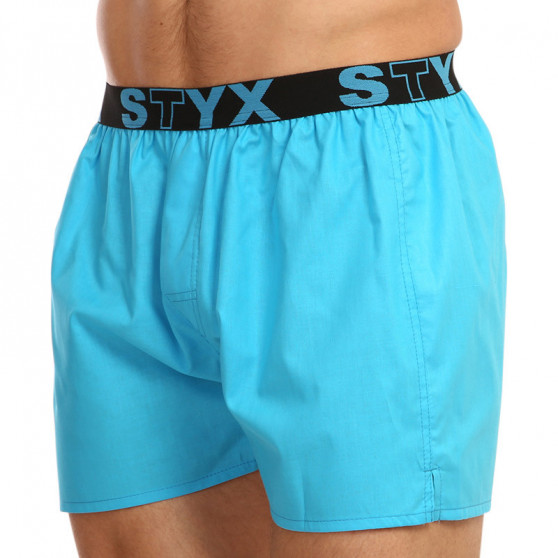 Boxershorts för herrar Styx sport elastisk ljusblå (B969)