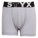 Boxershorts för barn Styx sport elastisk ljusgrå (GJ1067)