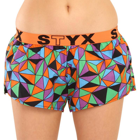 Damshorts Styx konst sport gummi trianglar (T1056)