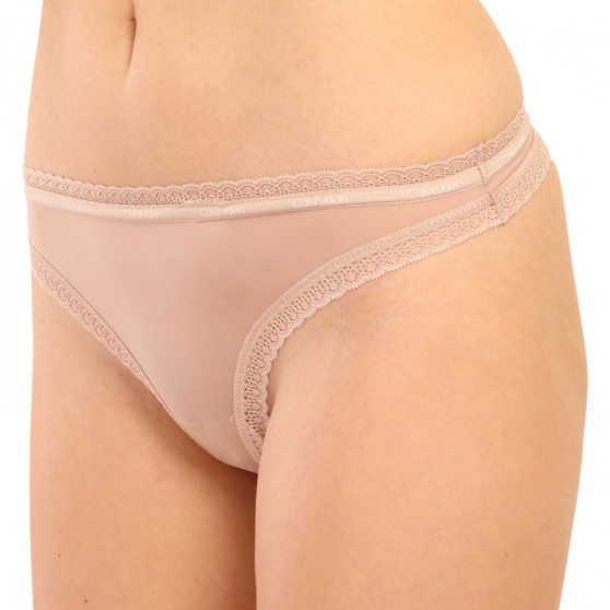 Stringtrosor för dam Calvin Klein beige (QD3763E-7NS)