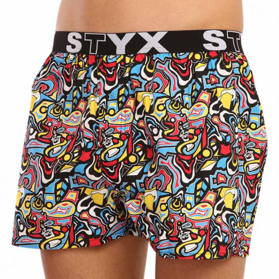 Boxershorts för herrar Styx konst sport gummi skiss (B1254)