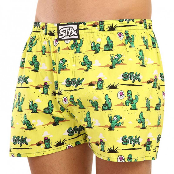 Boxershorts för herrar Styx art classic rubber cactus (A1351)