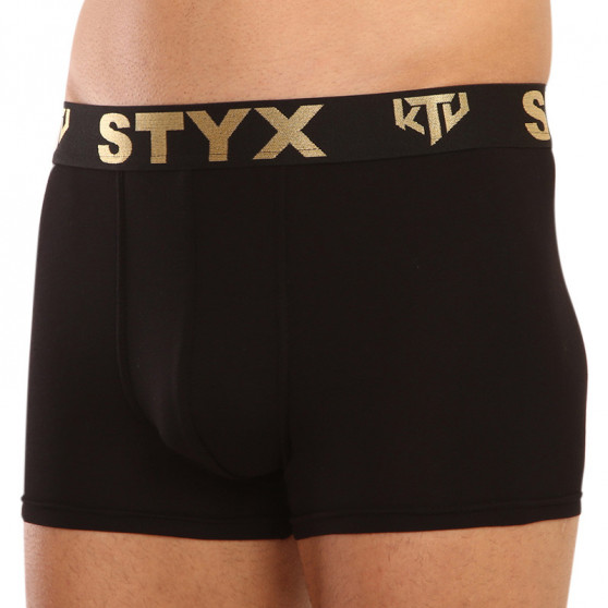 Boxershorts för herrar Styx / KTV sports gummi svart - svart gummi (GTC960)