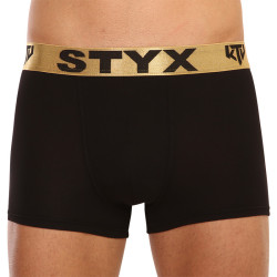 Boxershorts för herrar Styx / KTV sport resår svart - guld resår (GTZ960)