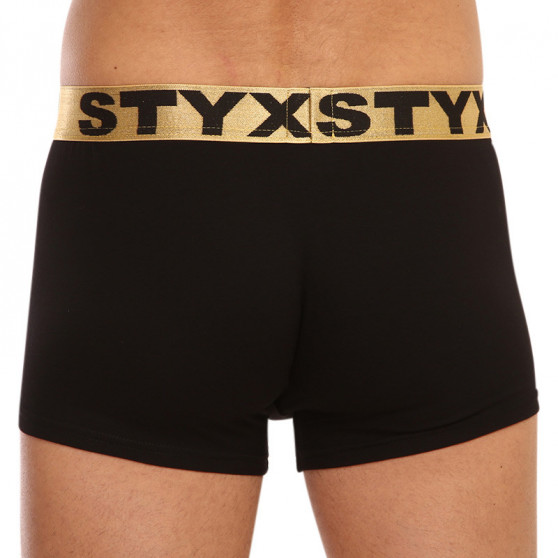 Boxershorts för herrar Styx / KTV sport resår svart - guld resår (GTZL960)