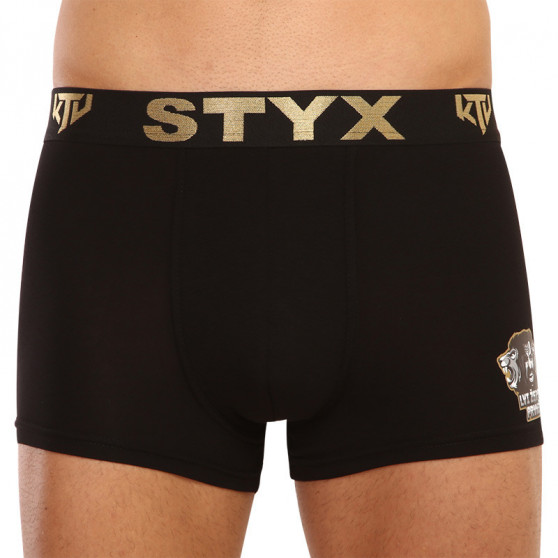 Boxershorts för herrar Styx / KTV sports gummi svart - svart gummi (GTCL960)