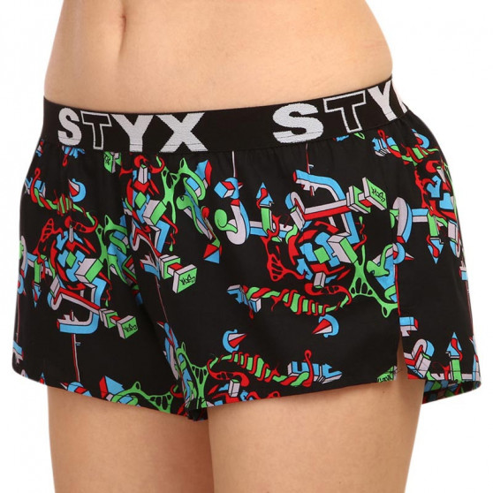 Damshorts Styx art sports gummistruktur (T958)