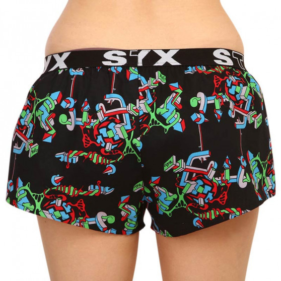 Damshorts Styx art sports gummistruktur (T958)