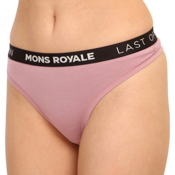 Stringtrosor för damer Mons Royale merino rosa (100311-1015-393)