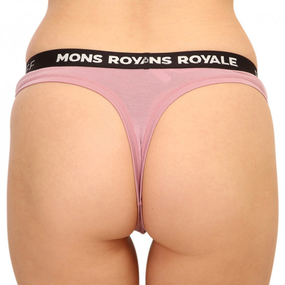 Stringtrosor för damer Mons Royale merino rosa (100311-1015-393)