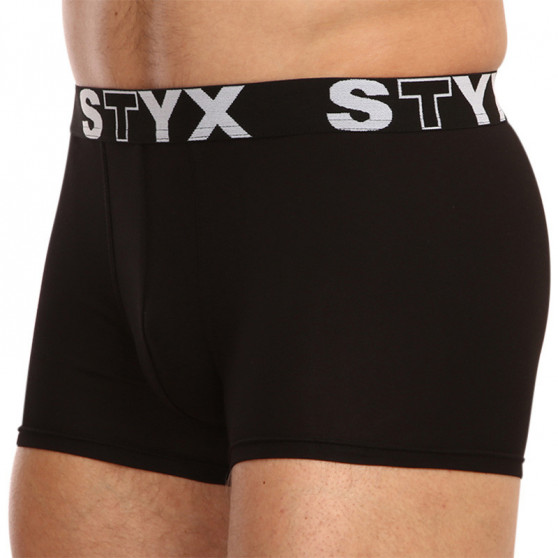 3PACK Boxershorts för herrar Styx sport elastisk svart (G9606060)