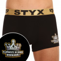 Boxershorts för herrar Styx / KTV sport resår svart - guld resår (GTZK960)