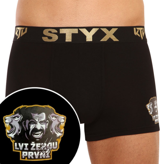 Boxershorts för herrar Styx / KTV sports gummi svart - svart gummi (GTCL960)