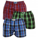 3PACK Boxershorts för herrar Styx klassisk elastisk flerfärgad (A9111620)