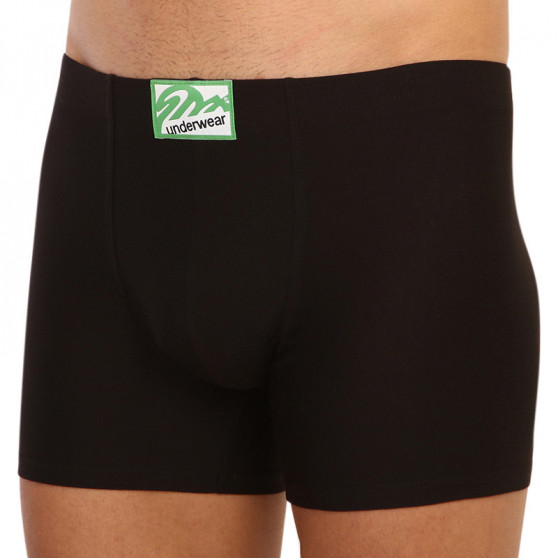 Boxershorts för herrar Styx lång klassisk elastisk svart (F962)