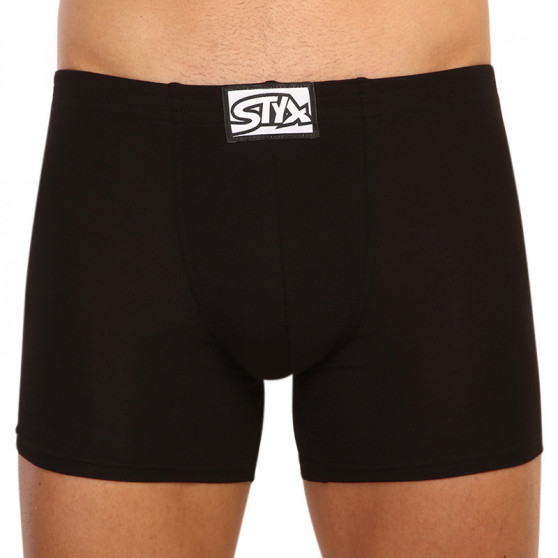 3PACK Boxershorts för herrar Styx lång klassisk elastisk flerfärgad (F9606769)