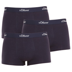 3PACK Boxershorts S.Oliver mörkblå för herrar (JH-34H-18617715)