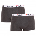 2PACK Boxershorts för herrar Fila grå (FU5016/2-248)