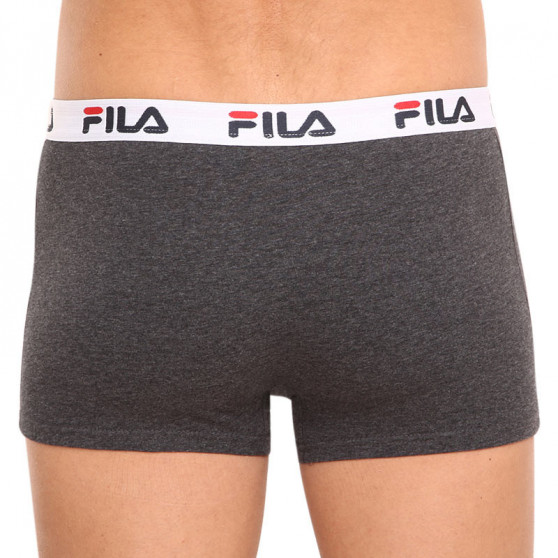 2PACK Boxershorts för herrar Fila grå (FU5016/2-248)