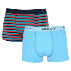 2PACK Boxershorts för män Molvy multicolour (2MP-305-BEU)