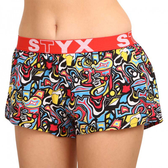 Damshorts Styx konst sport gummi skiss (T1254)