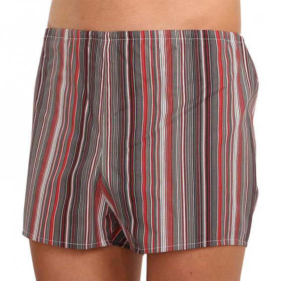 Boxershorts för herrar Foltýn röd med ränder (K52)