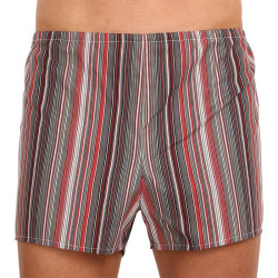 Boxershorts för herrar Foltýn röd med ränder oversized (KN76)